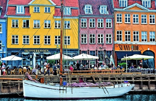 Nordeuropa Metrolopen Kopenhagen Hafen