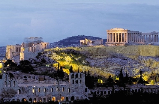 Griechenland Athen Blick auf die Akropolis
