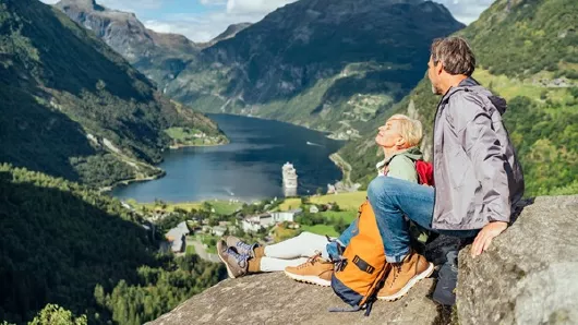 AIDA im Geiranger Fjord Norwegen