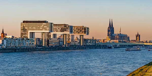 Köln Panorama Innenhafen