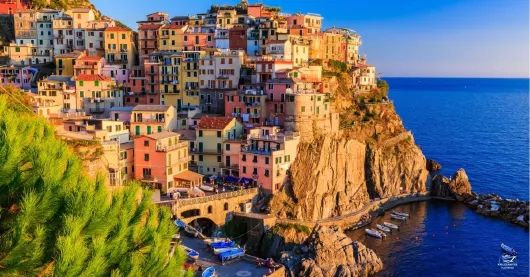 Cinque Terre Italien in der Abendsonne