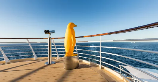 Mein Schiff 4 Bugaussicht Pinguin