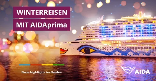 AIDAprima Neue Winterreisen im Nordland, Ostsee, Kanaren