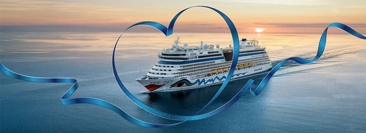 AIDAluna im neuem Glanz mit Liebesschleife AIDAluna im neuem Glanz mit Liebesschleife