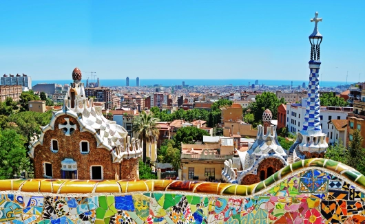Spanien Barcelona Gaudi Park