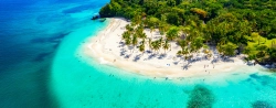 Karibik Halbinsel mit Sandstrand