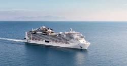 MSC Bellissima Schiff auf See